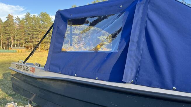 Łódź wędkarska z NAMIOTEM dł. 430 - tanio, sprawdzona firma!