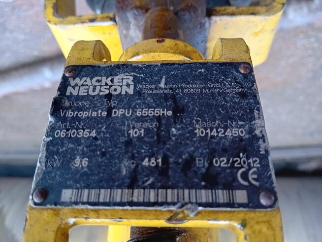 Zagęszczarka WACKER NEUSON DPU 6555He