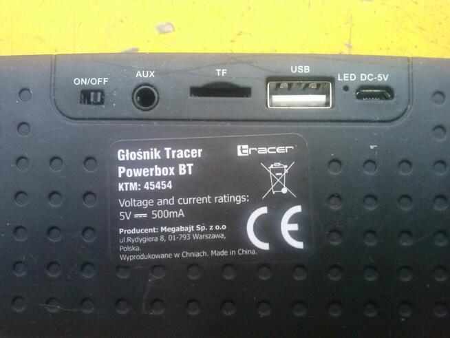 Głośnik przenośny bezprzewodowy Tracer Powerbox BT, 30 zł.