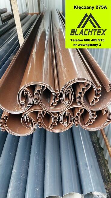 Rynny PVC Kaczmarek 3 i 4 metrowe brąz grafit! na stanie od