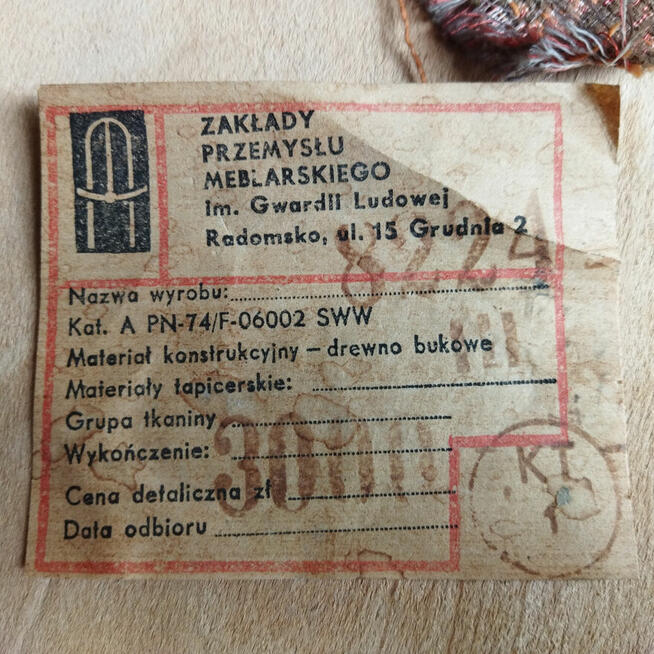 Zakłady Przemysłu Meblarskiego Radomsko Krzesło