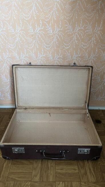 Walizka PRL Vintage Retro Zielona Stan dobry