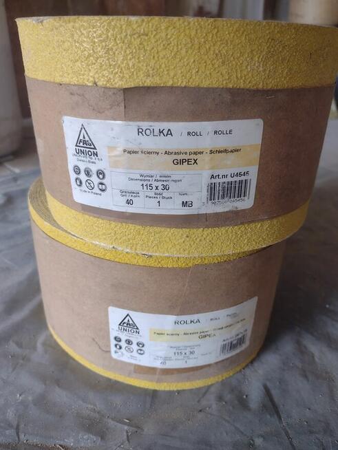 Papier ścierny GIPEX 115x30, 115 mm x 30 m gr. P40