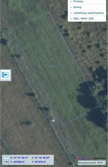 Działka budowlana z WZ, 1731m2, blisko trasy S17