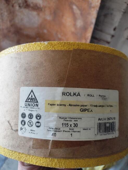 Papier ścierny GIPEX 115x30, 115 mm x 30 m gr. P40