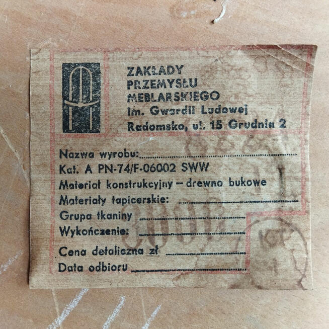 Zakłady Przemysłu Meblarskiego Radomsko Krzesło