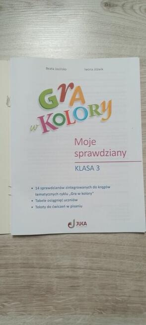Gra w kolory - Moje sprawdziany klasa 3