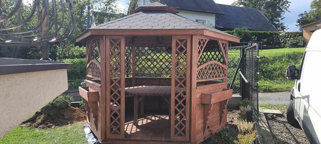 Altana altany ogrodowe sześciokątne wiaty zadaszenia pergole