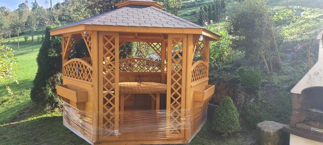 Altana altany ogrodowe sześciokątne wiaty zadaszenia pergole