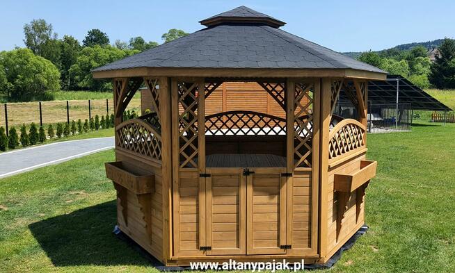 Altana altany ogrodowe sześciokątne wiaty zadaszenia pergole