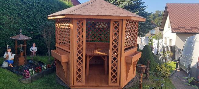 Altana altany ogrodowe sześciokątne wiaty zadaszenia pergole