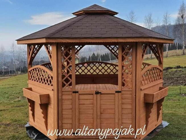 Altana altany ogrodowe sześciokątne wiaty zadaszenia pergole