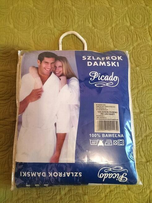 szlafrok damski w kolorze beżowym, nowy