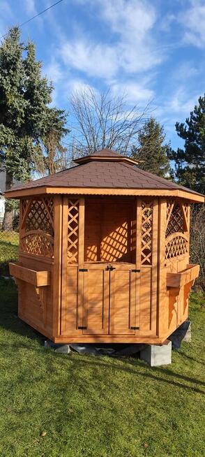 Altana altany ogrodowe sześciokątne wiaty zadaszenia pergole