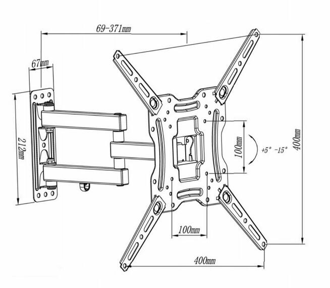 Uchwyt do telewizora regulowany 32-65 cali Kielce najtaniej