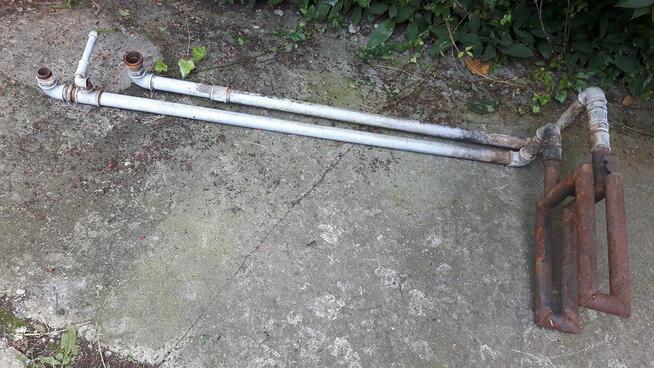 podkowa grzewcza i złączki kolanka rury