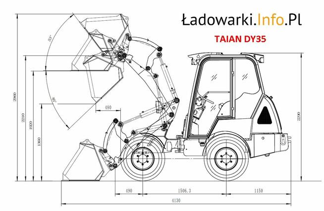 Ładowarka przegubowa TAIAN DY35 - NOWA