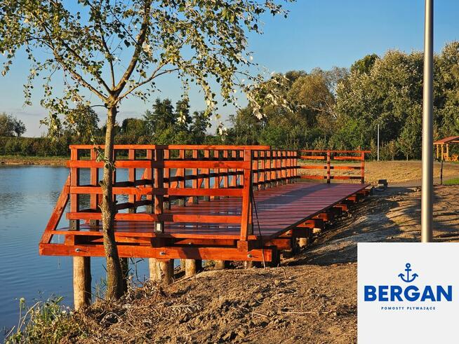 Pomosty drewniane stałe na palach wbijanych w dno producent