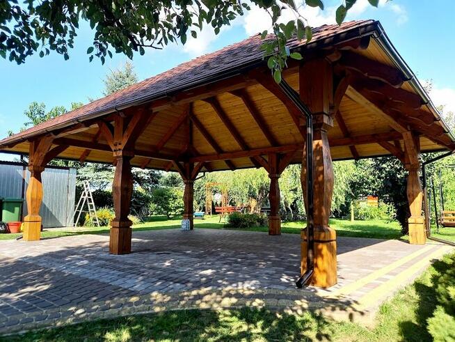Altana drewniana ozdobna , garaż , wiata garażowa , domek ,