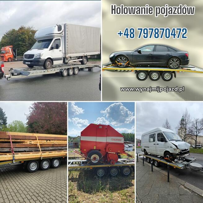 Pomoc drogowa holowanie laweta transport aut 3.5t busa SUV