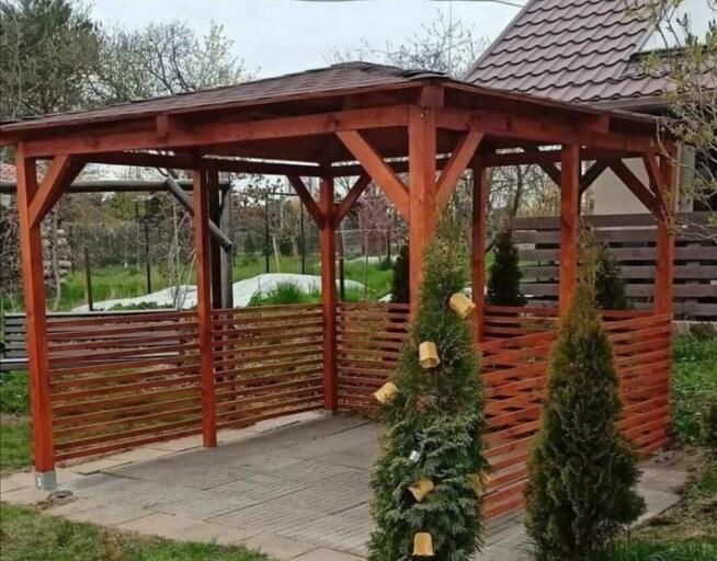 Wiaty, altanki, szopki, płoty drew., wiaty garażowe