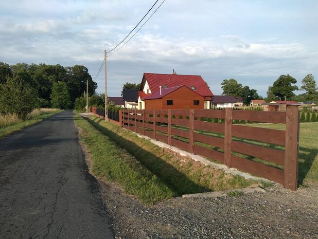 Drewniane ogrodzenie typu RANCZO