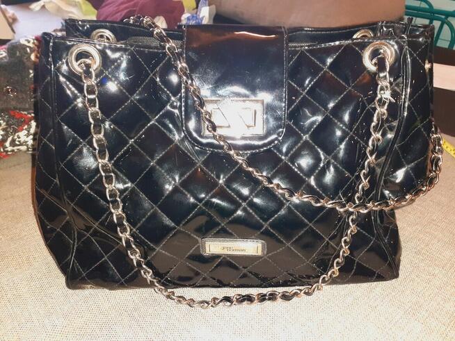 Torebka Joane Norman błyszcząca evo-skora