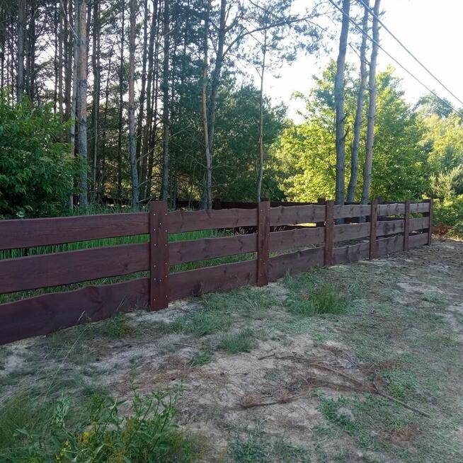 Drewniane ogrodzenie typu RANCZO