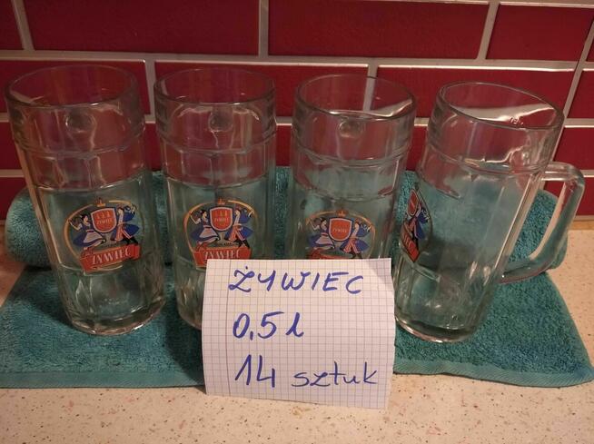 Sprzedam szklanki - kufle - pokale do piwa.