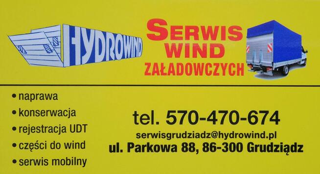 Montaż, serwis części oraz rejestracja UDT wind załadowczych