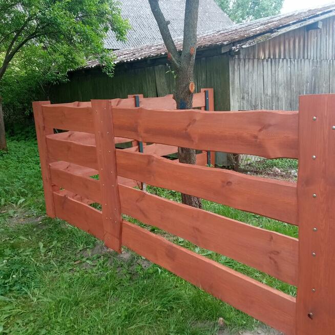 Drewniane ogrodzenie typu RANCZO