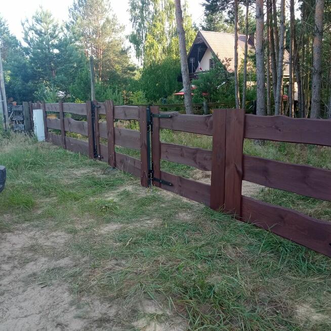 Drewniane ogrodzenie typu RANCZO