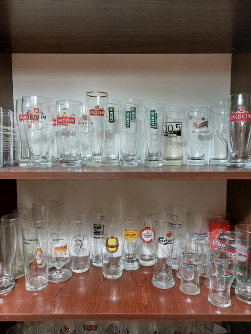 Sprzedam szklanki - kufle - pokale do piwa.