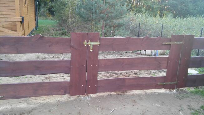 Drewniane ogrodzenie typu RANCZO