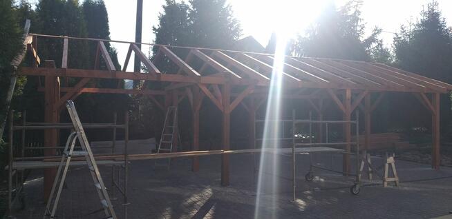 Konstrukcje drewniane altany wiaty pergole garaże