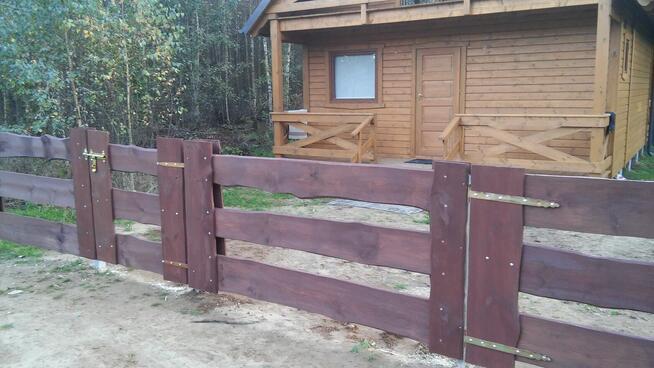 Drewniane ogrodzenie typu RANCZO