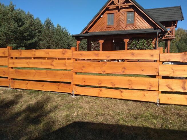 Drewniane ogrodzenie typu RANCZO