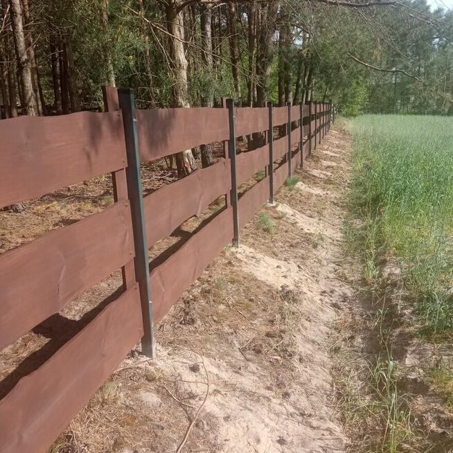 Drewniane ogrodzenie typu RANCZO