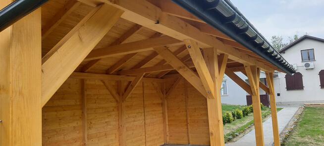 Konstrukcje drewniane altany wiaty pergole garaże