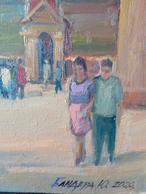 KRAKÓW 60/50 cm oil/pl 20r J.Bender