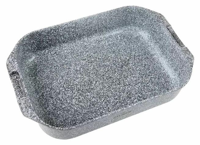 Brytfanka płaska szara