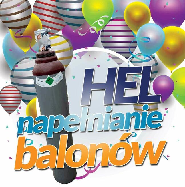 Hel, butla z helem, nabijanie balonów, Mokre k./Zamość