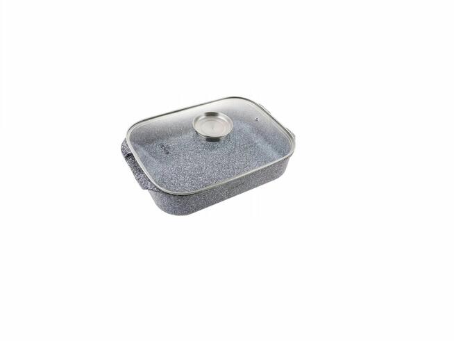 Brytfanka płaska szara