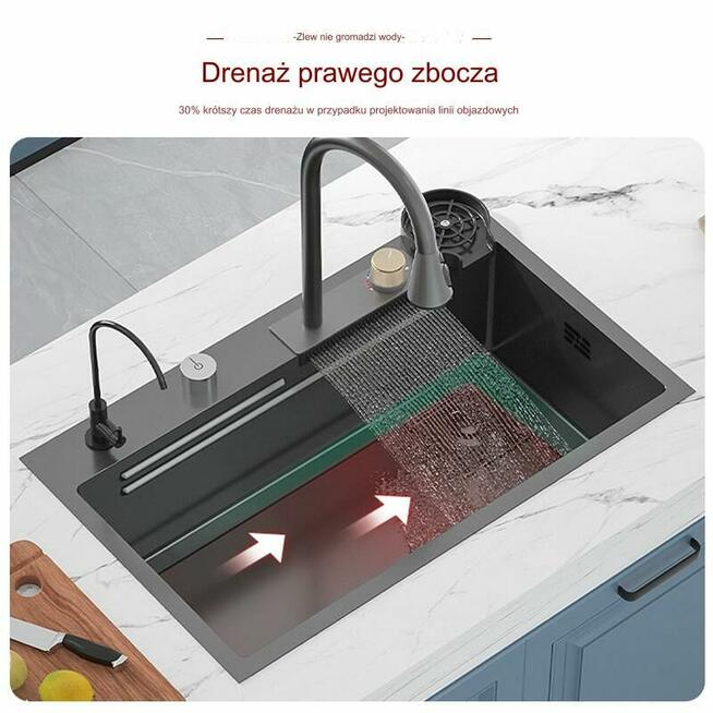 Zlewozmywak kuchenny. 80cm x 50 cm