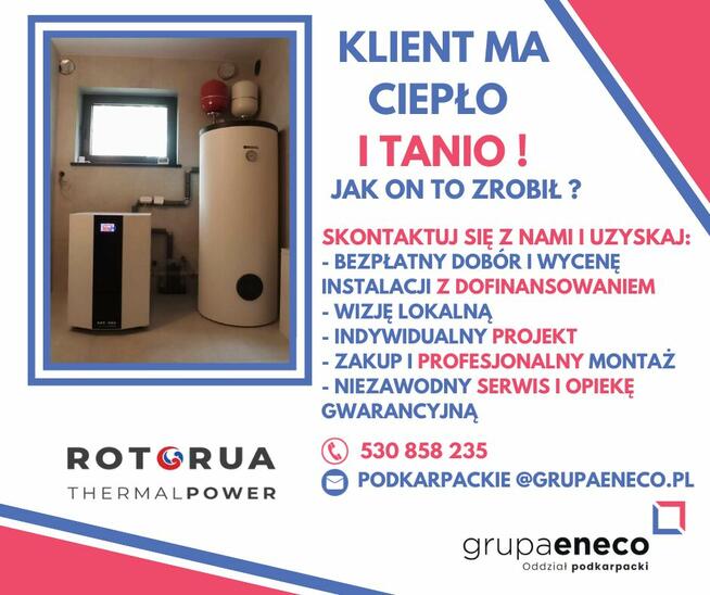 Gruntowe powietrzne pompy ciepła, instalacje CO, rekuperacja