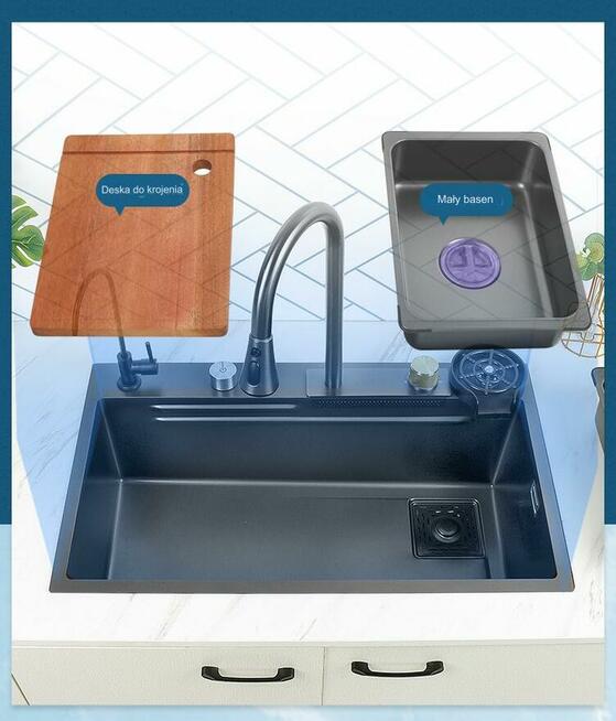 Zlewozmywak kuchenny. 80cm x 50 cm