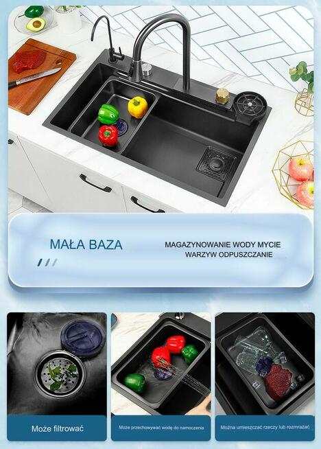 Zlewozmywak kuchenny. 80cm x 50 cm