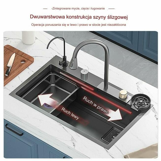 Zlewozmywak kuchenny. 80cm x 50 cm