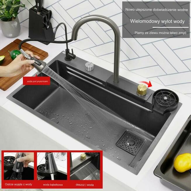 Zlewozmywak kuchenny. 80cm x 50 cm