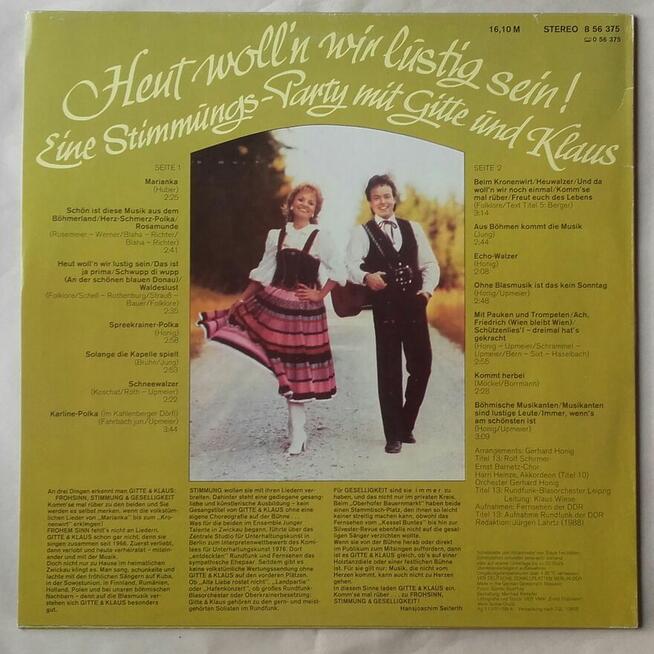 Gitte & Klaus , płyta winylowa 1988 r.